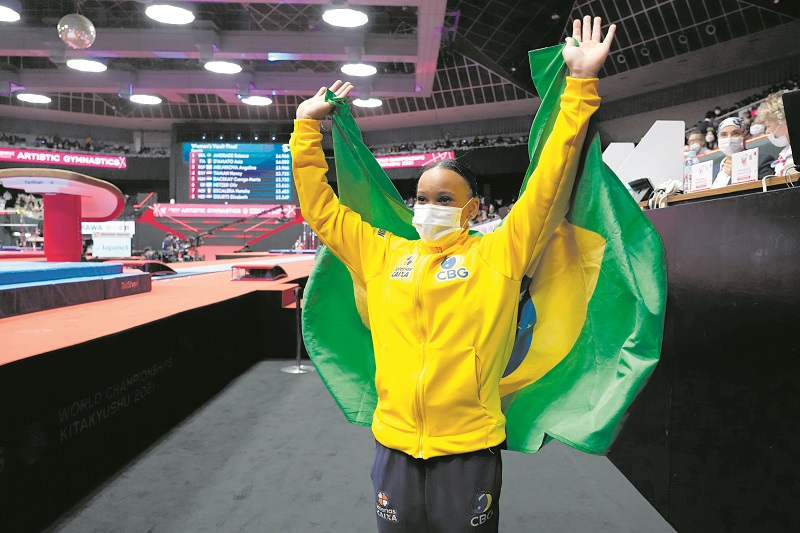 Brasil leva medalha de prata com Rebeca Andrade no Mundial de Ginástica  Artística - Dia Online