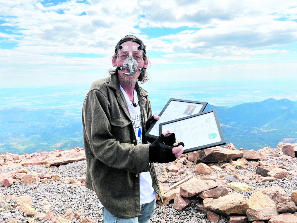 recorde escalada empurrando amendoim 191